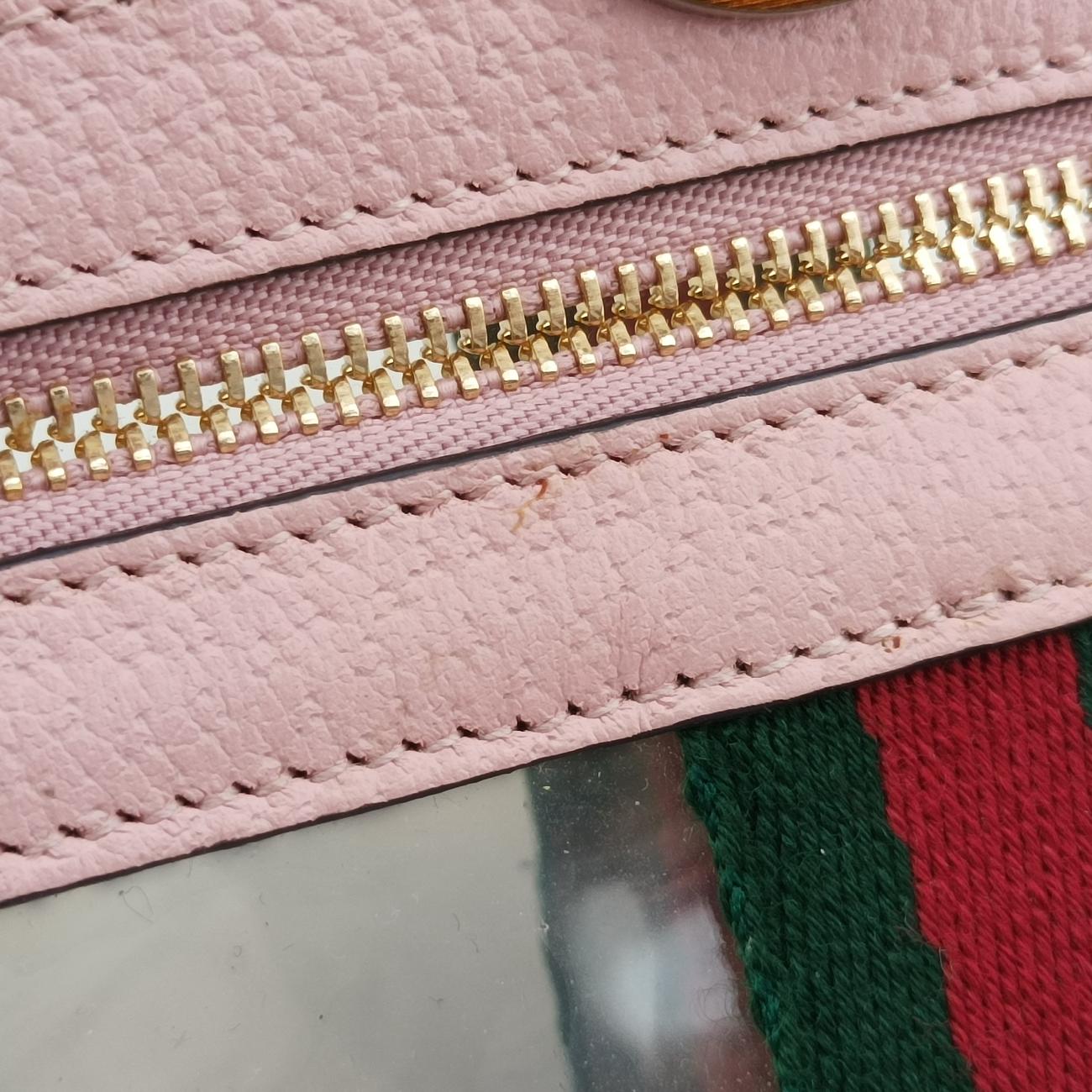 OPHIDIAPink×TransparentPVC coated canvas517350オフィディアピンク × クリアPVCコーティングキャンバス517350