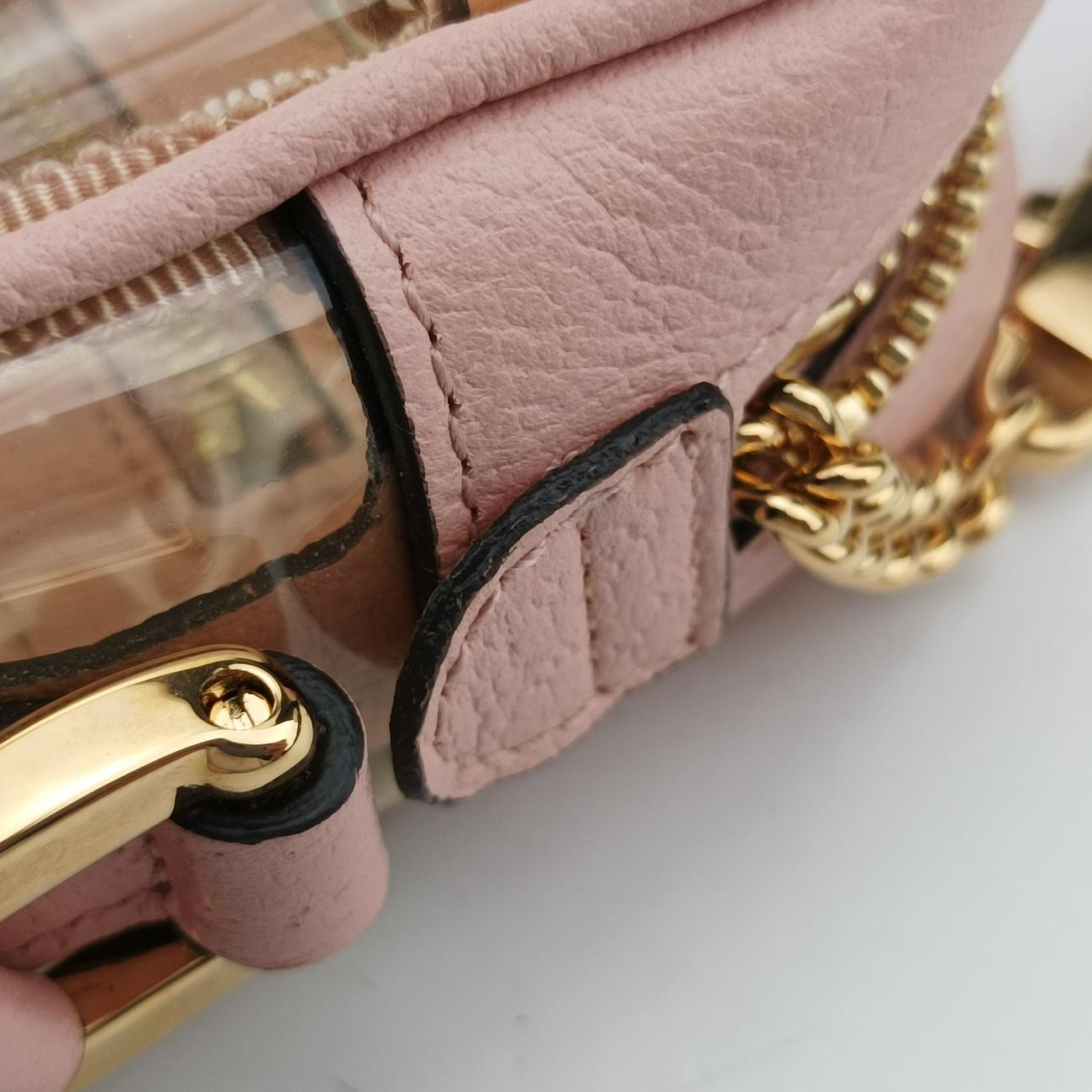 OPHIDIAPink×TransparentPVC coated canvas517350オフィディアピンク × クリアPVCコーティングキャンバス517350