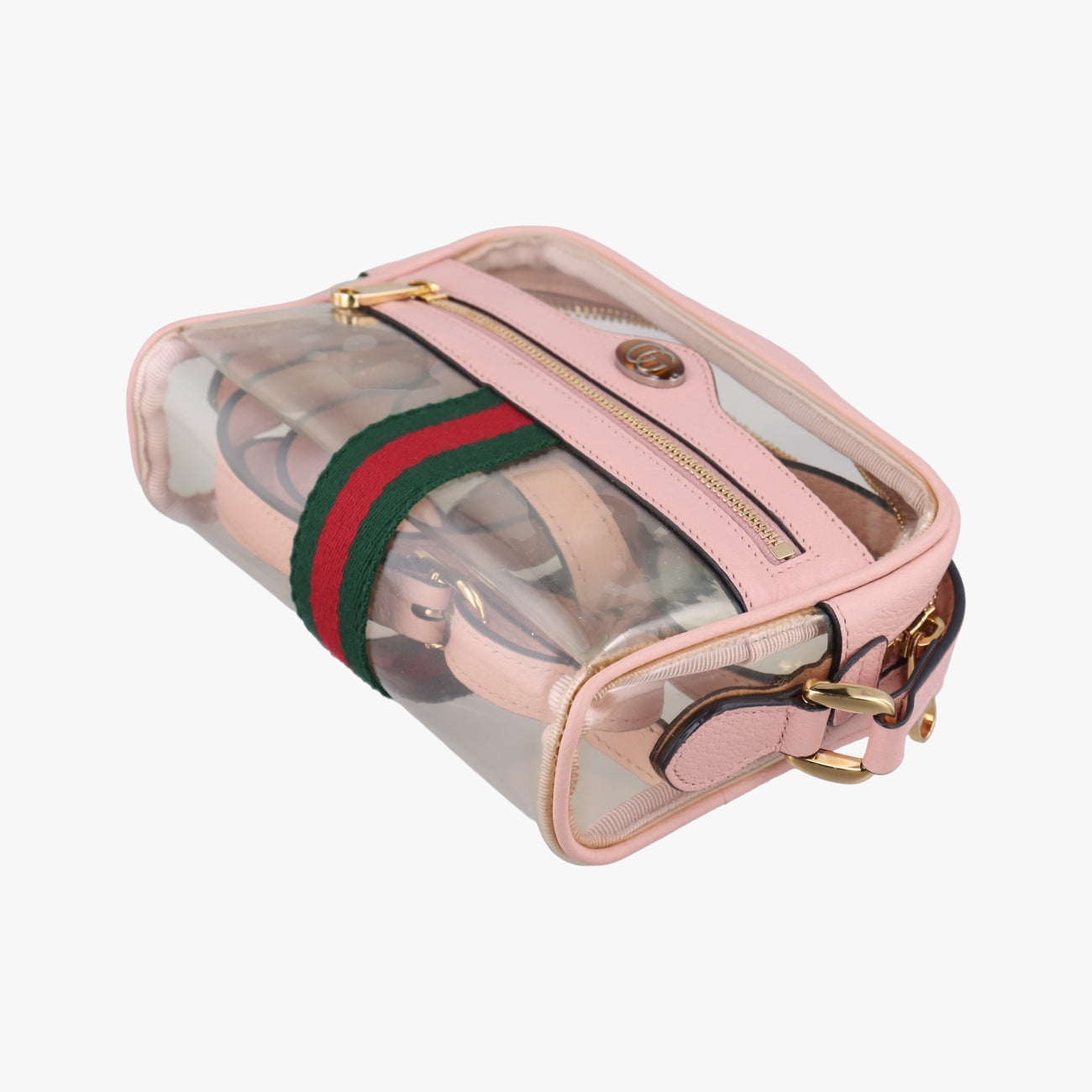 OPHIDIAPink×TransparentPVC coated canvas517350オフィディアピンク × クリアPVCコーティングキャンバス517350