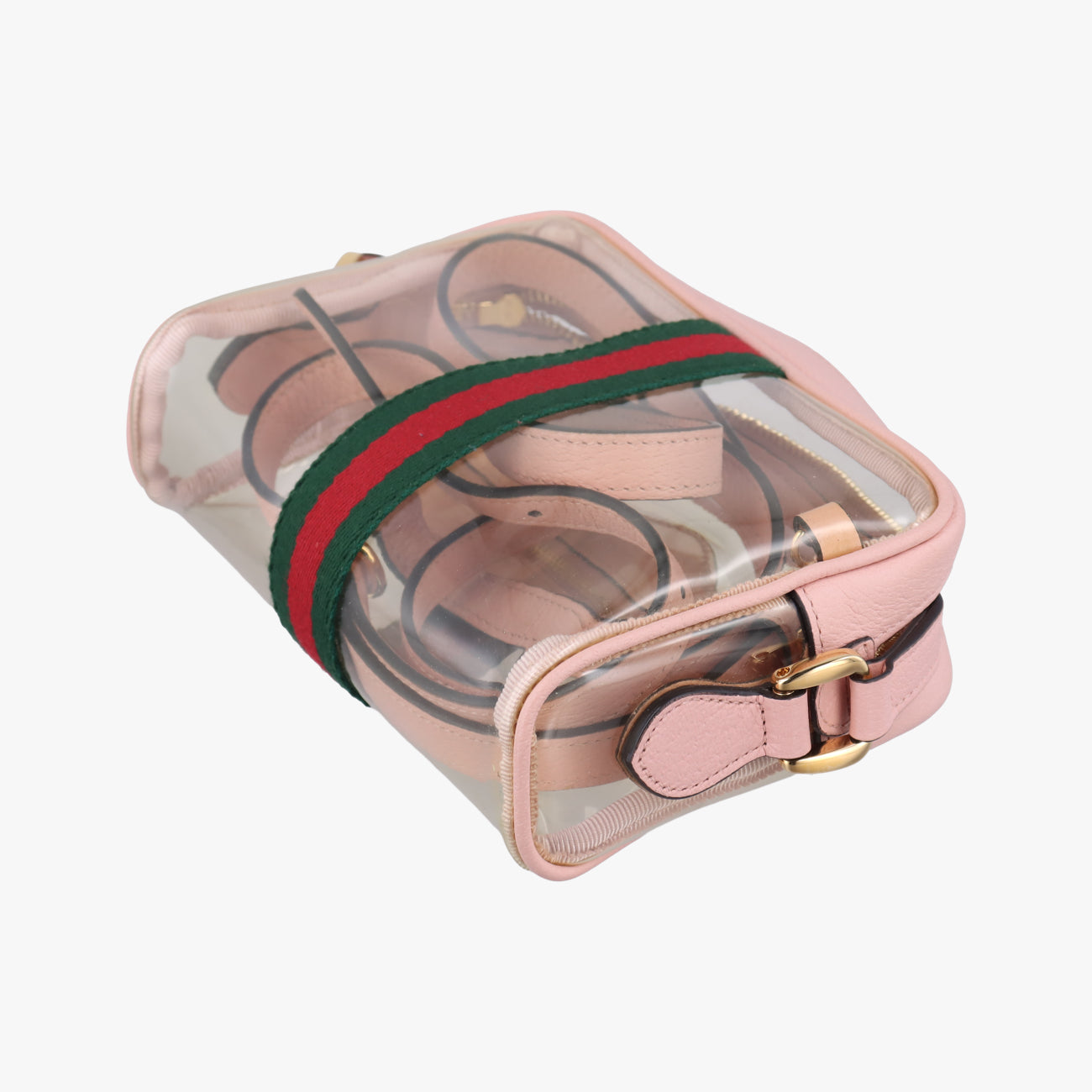 OPHIDIAPink×TransparentPVC coated canvas517350オフィディアピンク × クリアPVCコーティングキャンバス517350