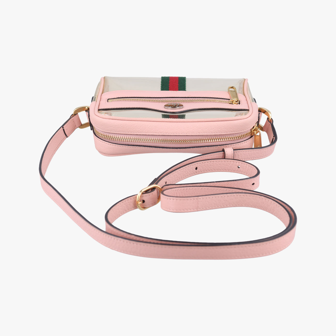 OPHIDIAPink×TransparentPVC coated canvas517350オフィディアピンク × クリアPVCコーティングキャンバス517350