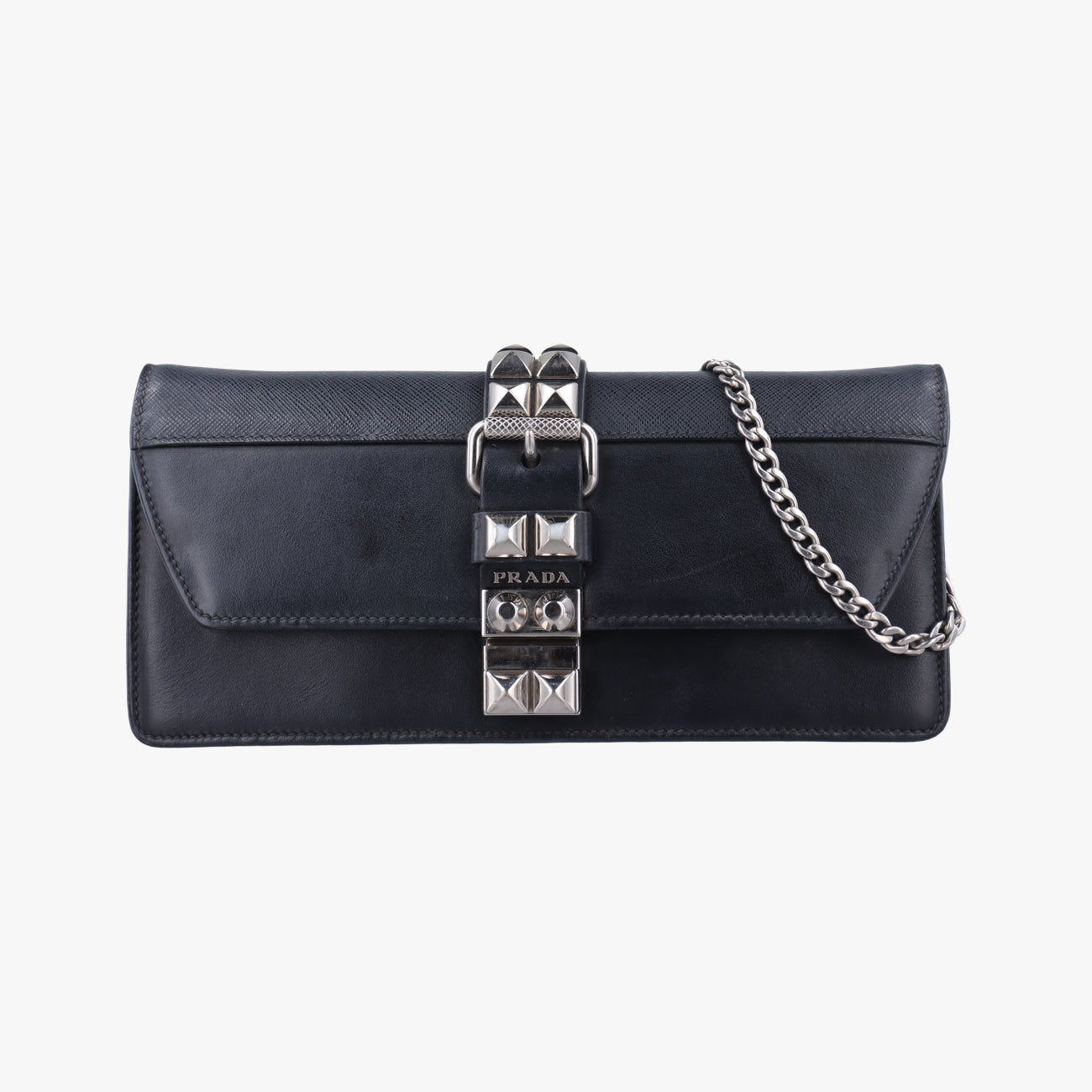 City Studded Elektra ChainBlackLeather×Saffiano leather7/10シティスタッズエレクトラチェーンブラックレザー×サフィアーノレザー7/10