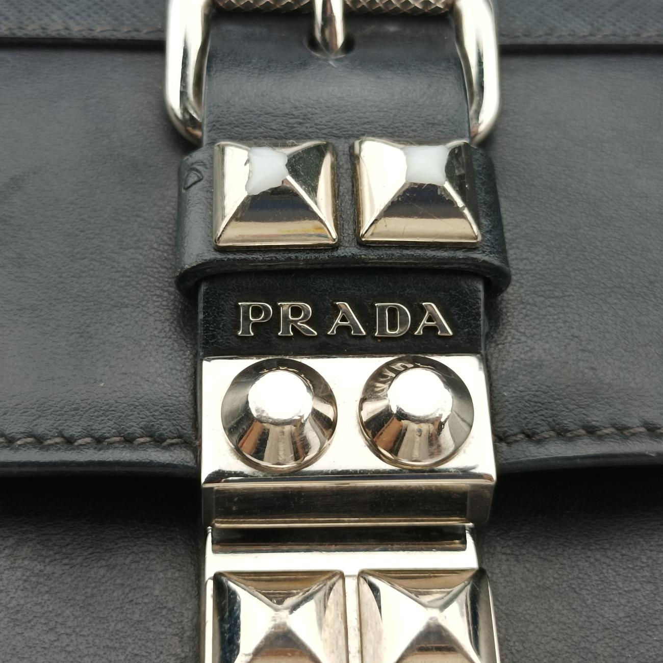 City Studded Elektra ChainBlackLeather×Saffiano leather7/10シティスタッズエレクトラチェーンブラックレザー×サフィアーノレザー7/10