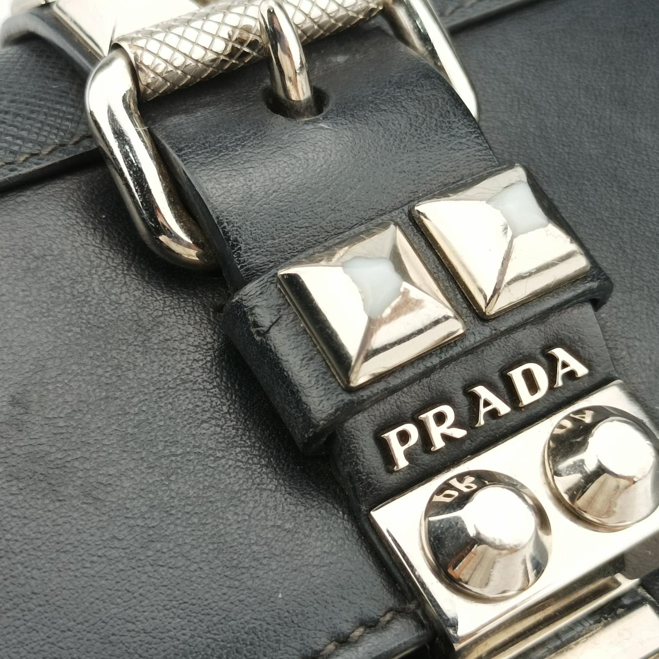 City Studded Elektra ChainBlackLeather×Saffiano leather7/10シティスタッズエレクトラチェーンブラックレザー×サフィアーノレザー7/10