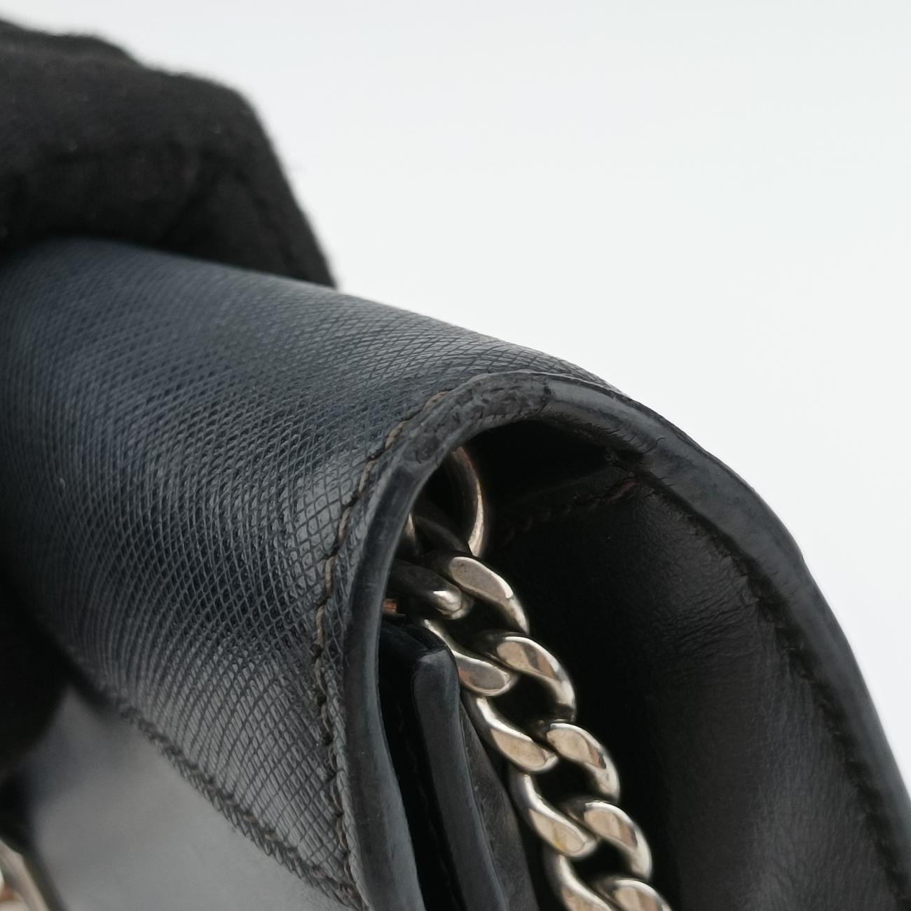 City Studded Elektra ChainBlackLeather×Saffiano leather7/10シティスタッズエレクトラチェーンブラックレザー×サフィアーノレザー7/10