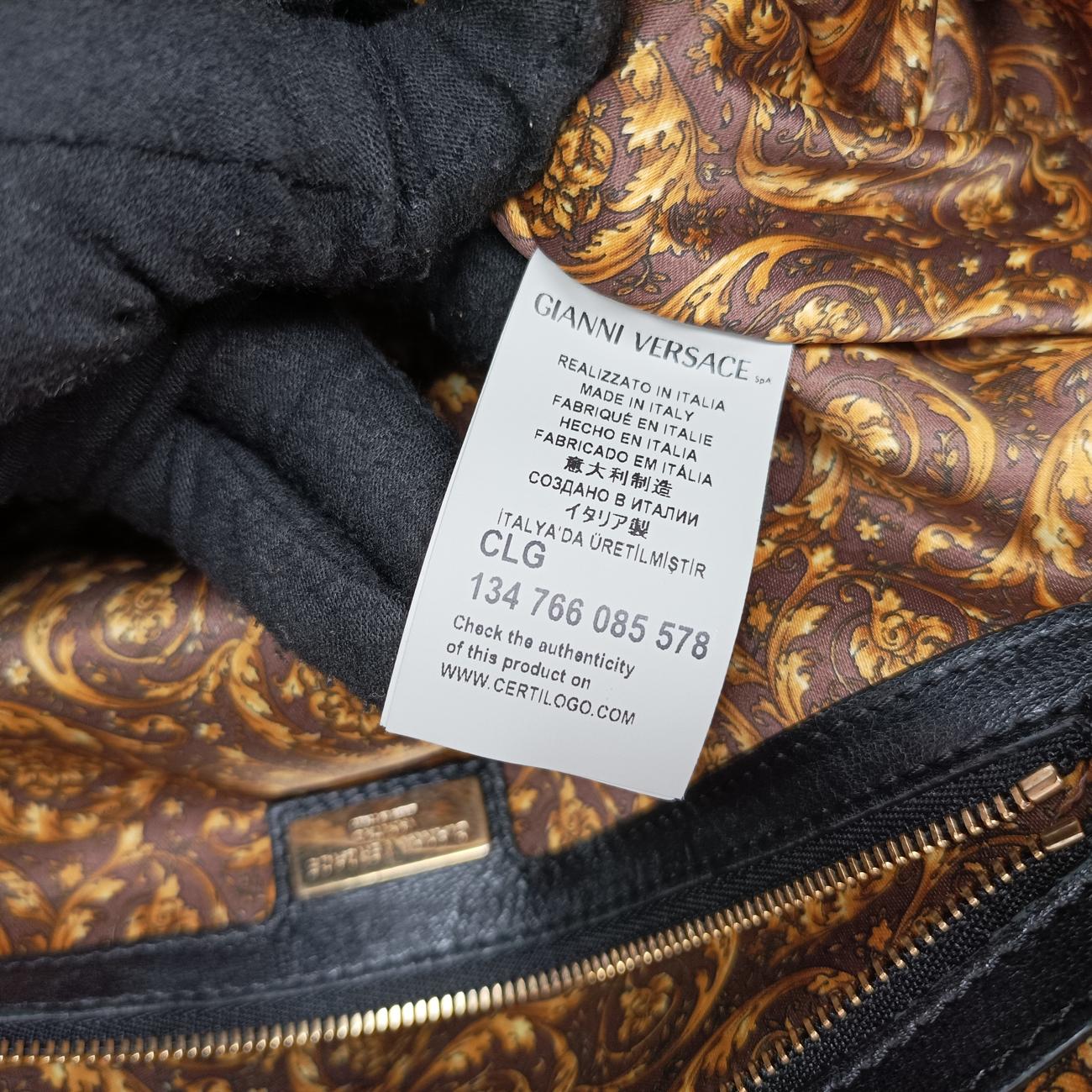 Medusa Nappa Barocco Quilted Studded VanitasBlackLeatherメデューサナッパバロックキルティングスタッズヴァニタスブラックレザー