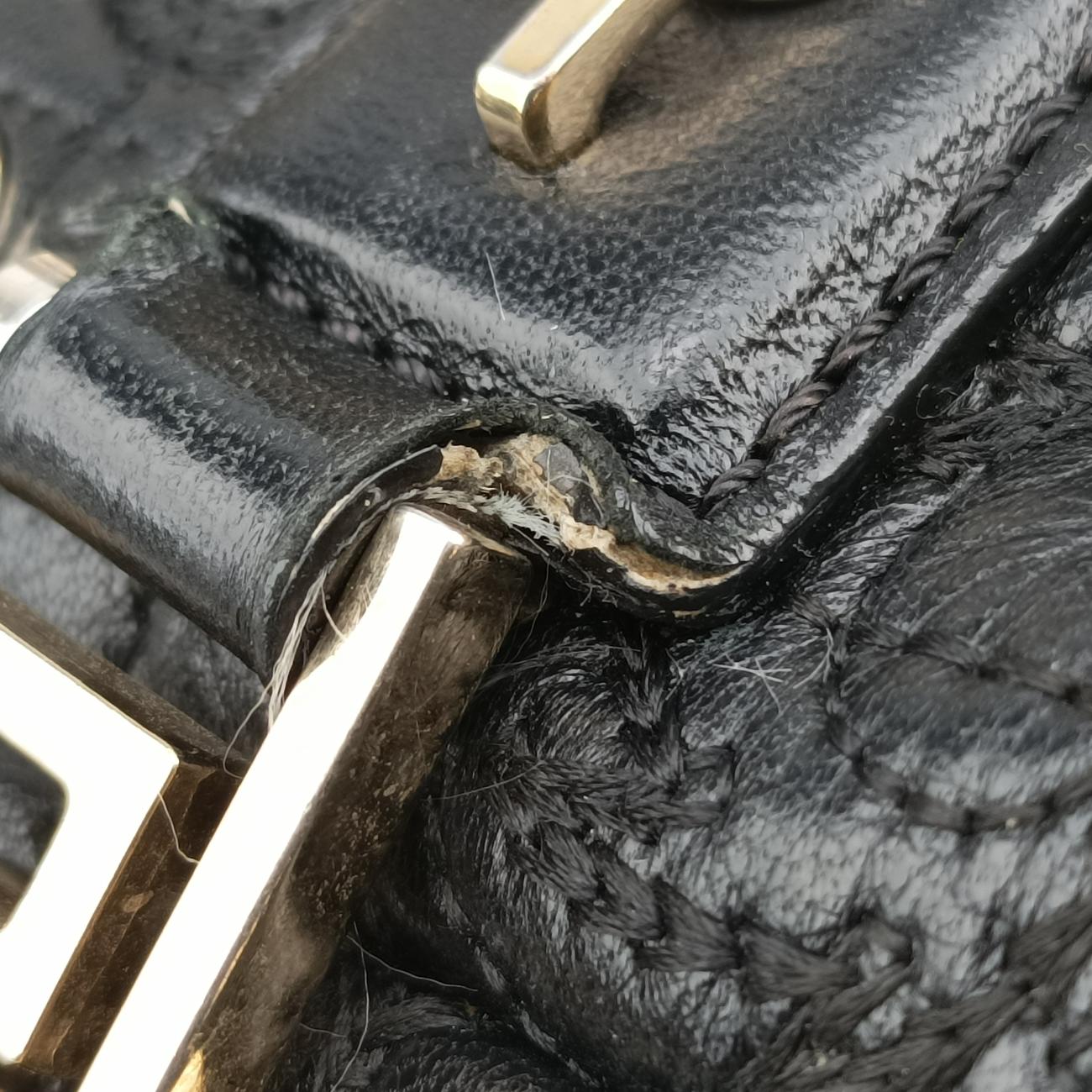 Medusa Nappa Barocco Quilted Studded VanitasBlackLeatherメデューサナッパバロックキルティングスタッズヴァニタスブラックレザー