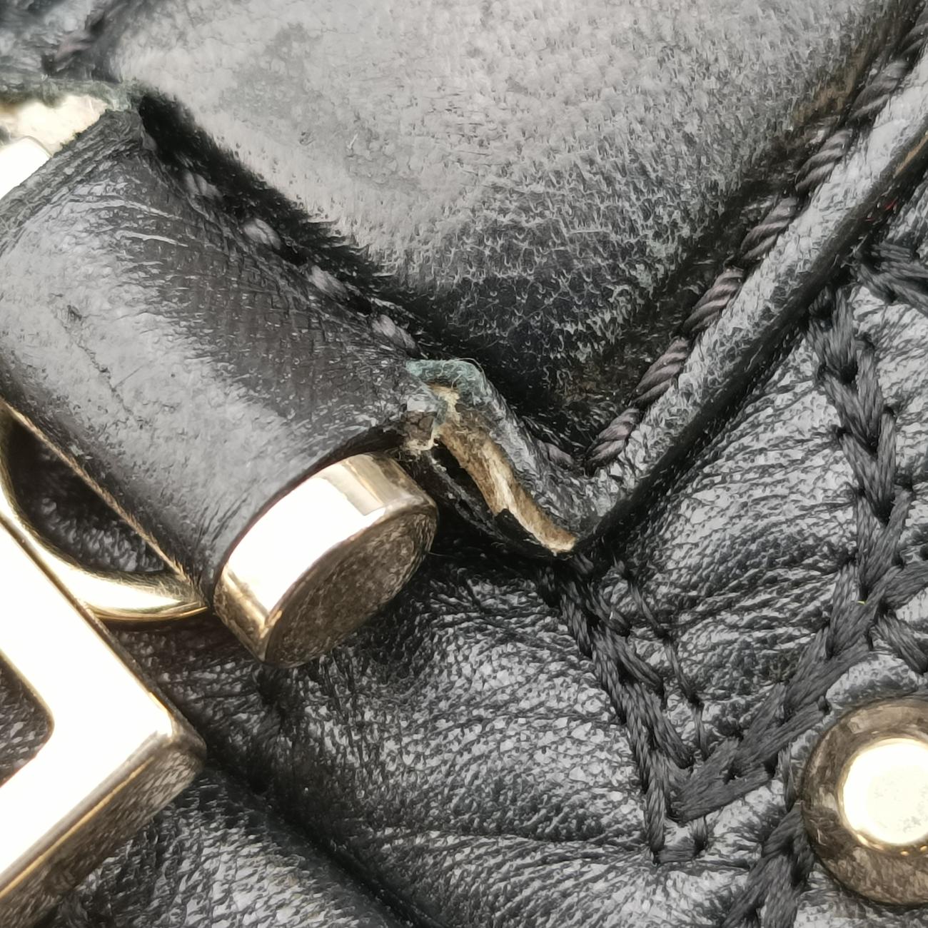 Medusa Nappa Barocco Quilted Studded VanitasBlackLeatherメデューサナッパバロックキルティングスタッズヴァニタスブラックレザー