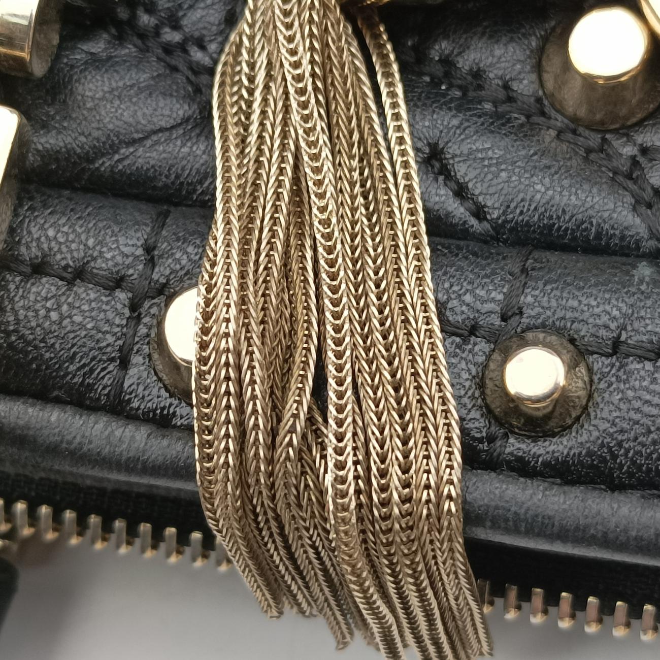 Medusa Nappa Barocco Quilted Studded VanitasBlackLeatherメデューサナッパバロックキルティングスタッズヴァニタスブラックレザー
