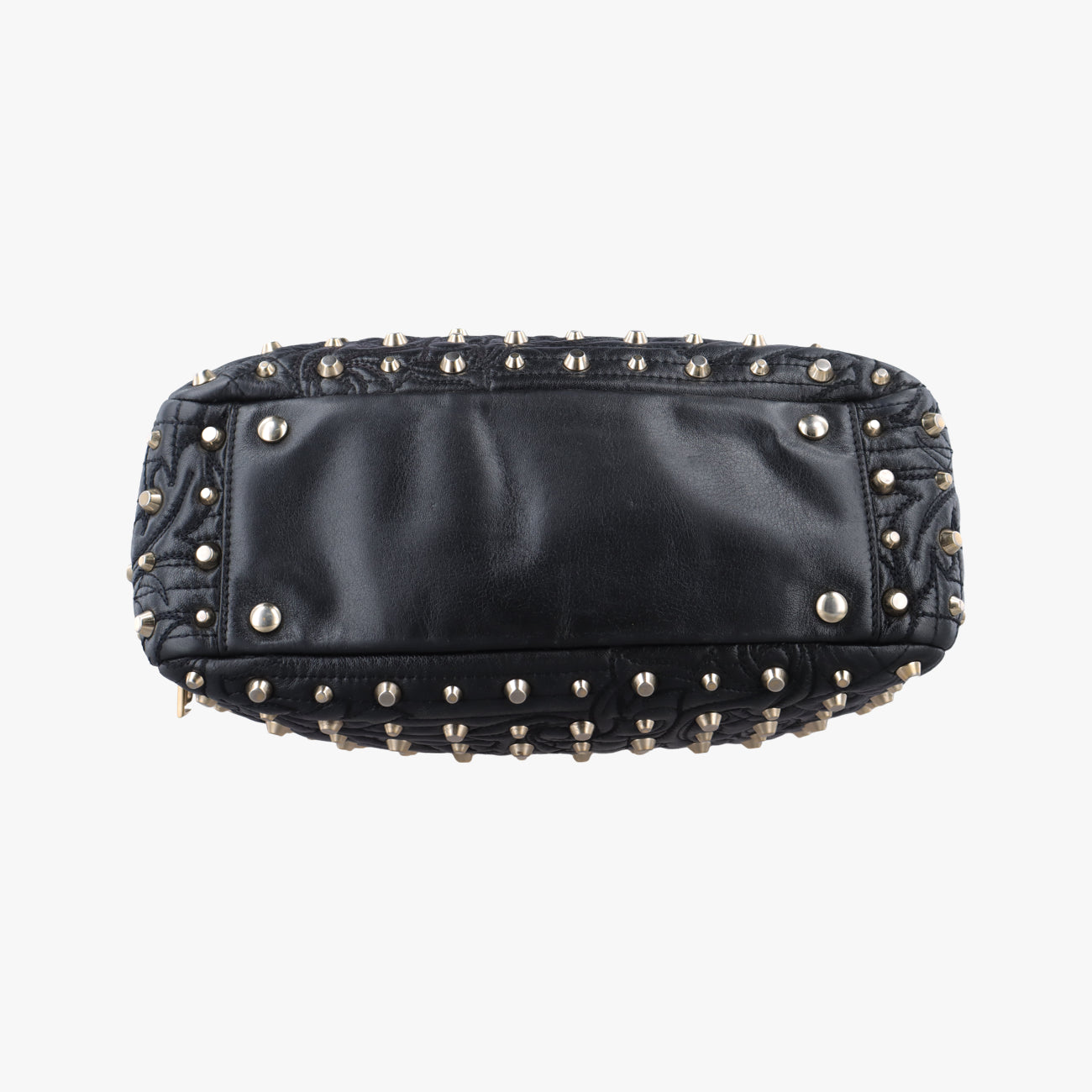 Medusa Nappa Barocco Quilted Studded VanitasBlackLeatherメデューサナッパバロックキルティングスタッズヴァニタスブラックレザー