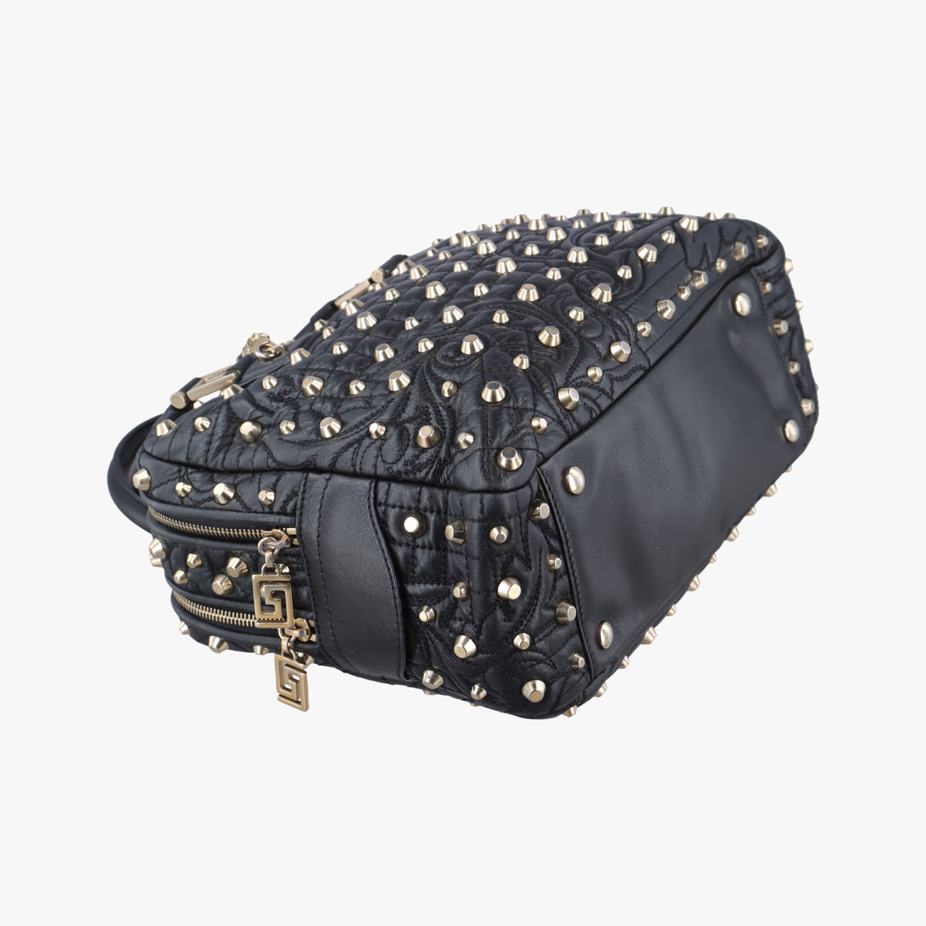 Medusa Nappa Barocco Quilted Studded VanitasBlackLeatherメデューサナッパバロックキルティングスタッズヴァニタスブラックレザー