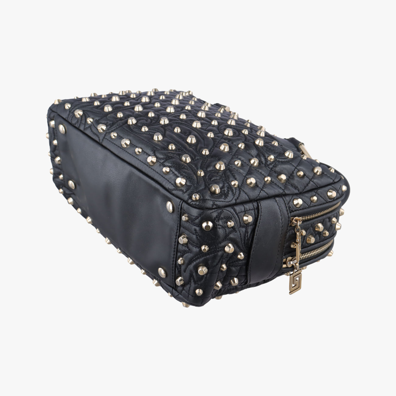 Medusa Nappa Barocco Quilted Studded VanitasBlackLeatherメデューサナッパバロックキルティングスタッズヴァニタスブラックレザー