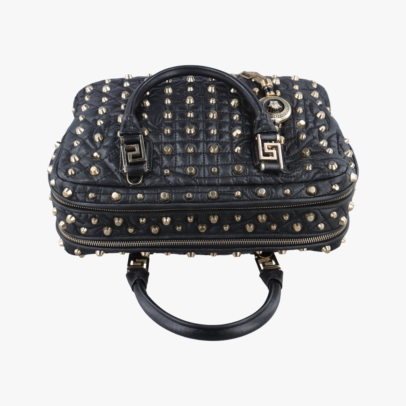 Medusa Nappa Barocco Quilted Studded VanitasBlackLeatherメデューサナッパバロックキルティングスタッズヴァニタスブラックレザー