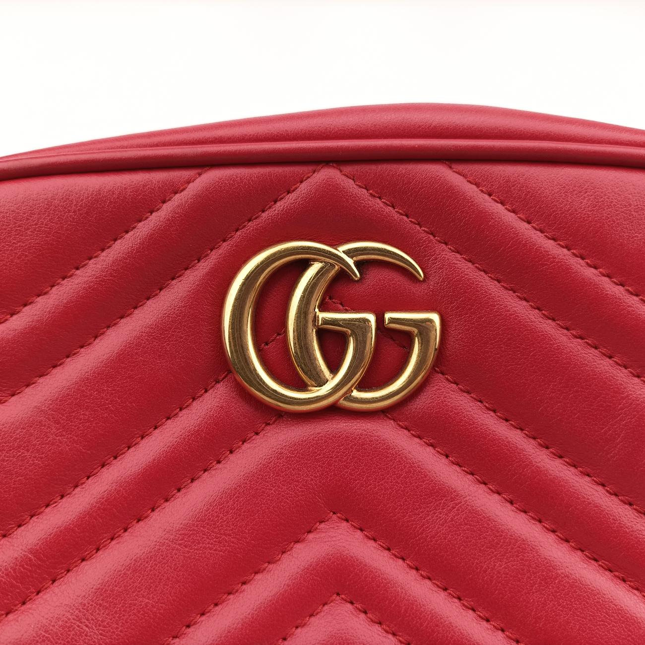 GG MarmontRedLeather448065B022764207GGマーモントレッドレザー448065B022764207