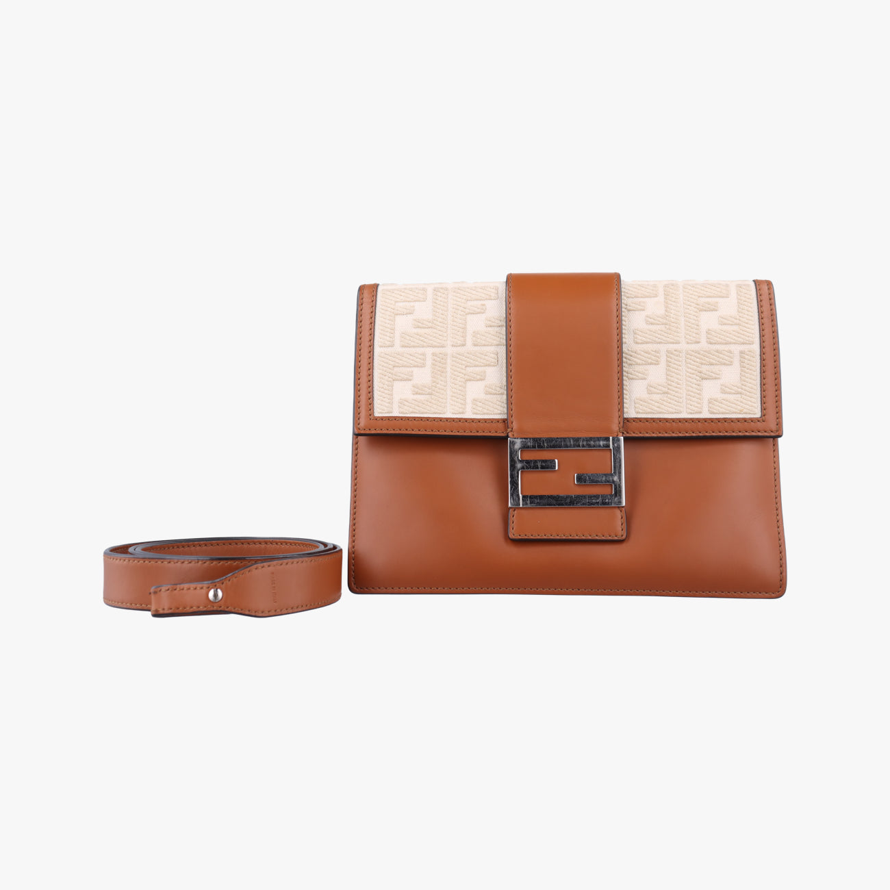 Zucca Flat BaguetteBrown×Multicolourcanvas x leather7VA5247VA524 A9P6 218-8241フラットバゲット ズッカ柄ブラウン×マルチカラーキャンバス×レザー7VA5247VA524 A9P6 218-8241