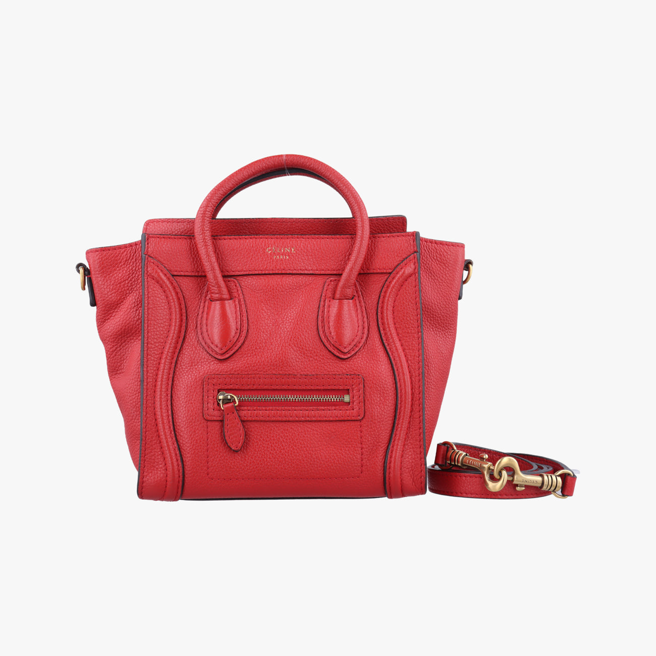 luggage nano shopperRedLeatherLot number unknownラゲージナノショッパーレッドレザー製番不明