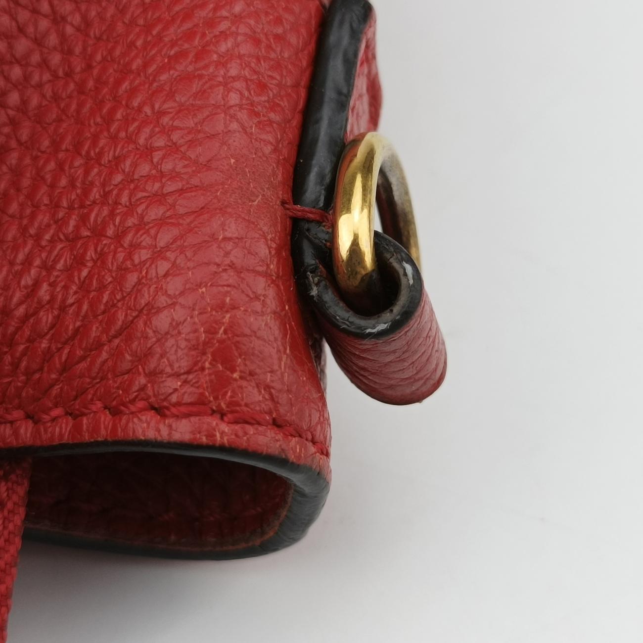 luggage nano shopperRedLeatherLot number unknownラゲージナノショッパーレッドレザー製番不明
