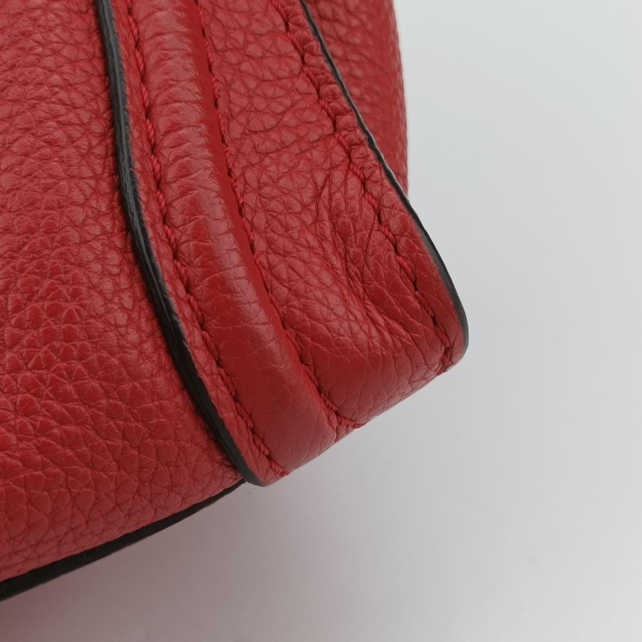 luggage nano shopperRedLeatherLot number unknownラゲージナノショッパーレッドレザー製番不明