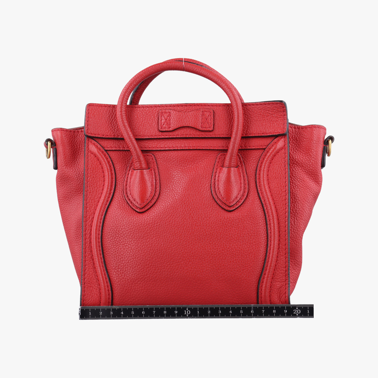 luggage nano shopperRedLeatherLot number unknownラゲージナノショッパーレッドレザー製番不明