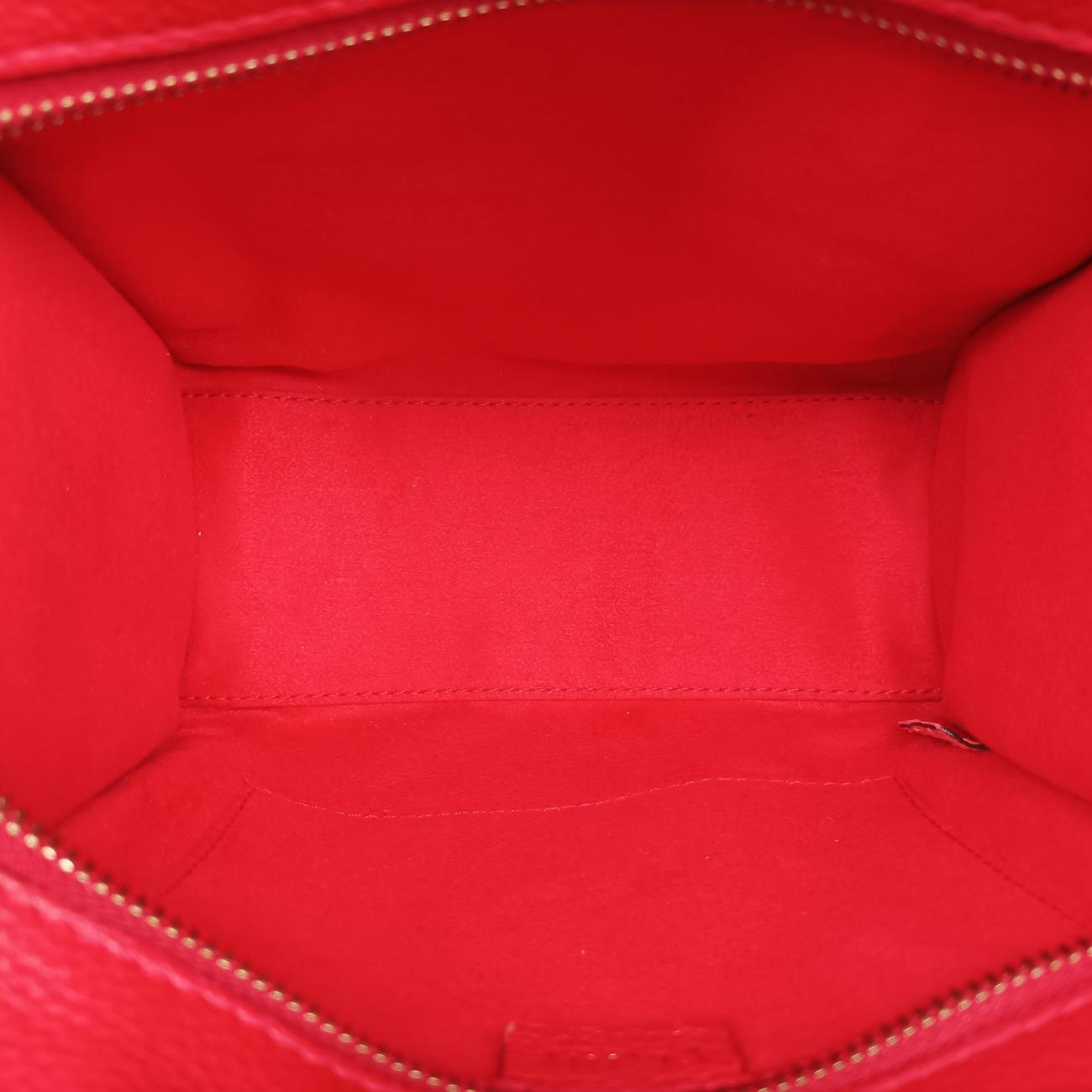 luggage nano shopperRedLeatherLot number unknownラゲージナノショッパーレッドレザー製番不明