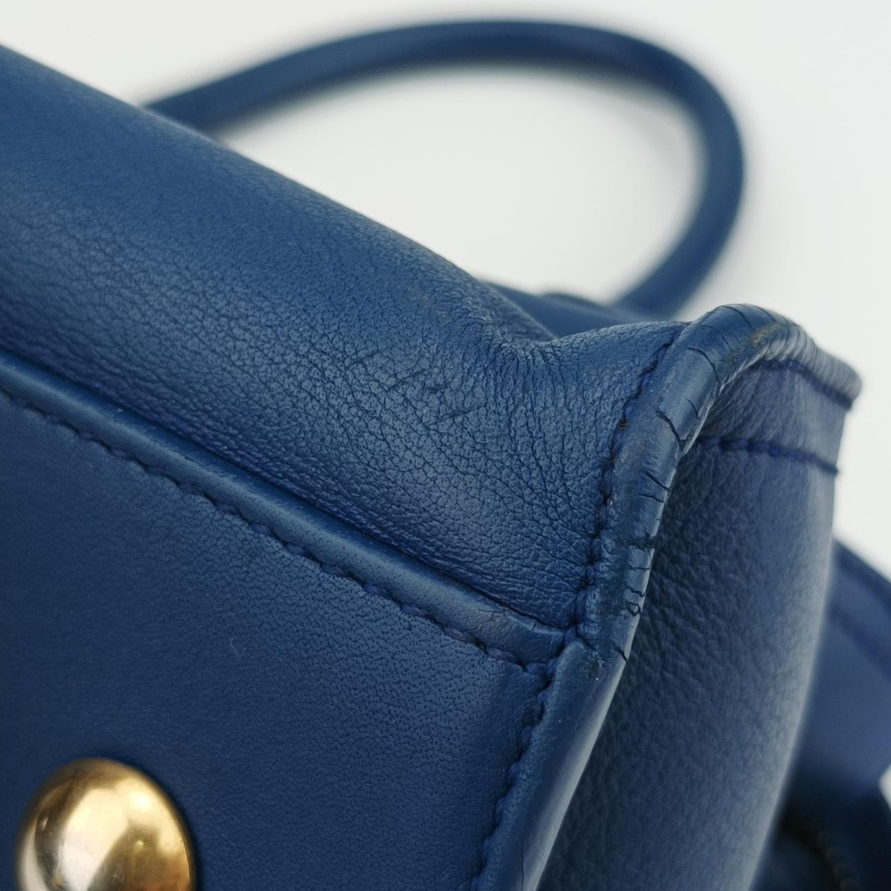 Y Ligne Petit CabasBlueLeather311210PMR311210.1113Yライン プチカバスブルーレザー311210PMR311210.1113