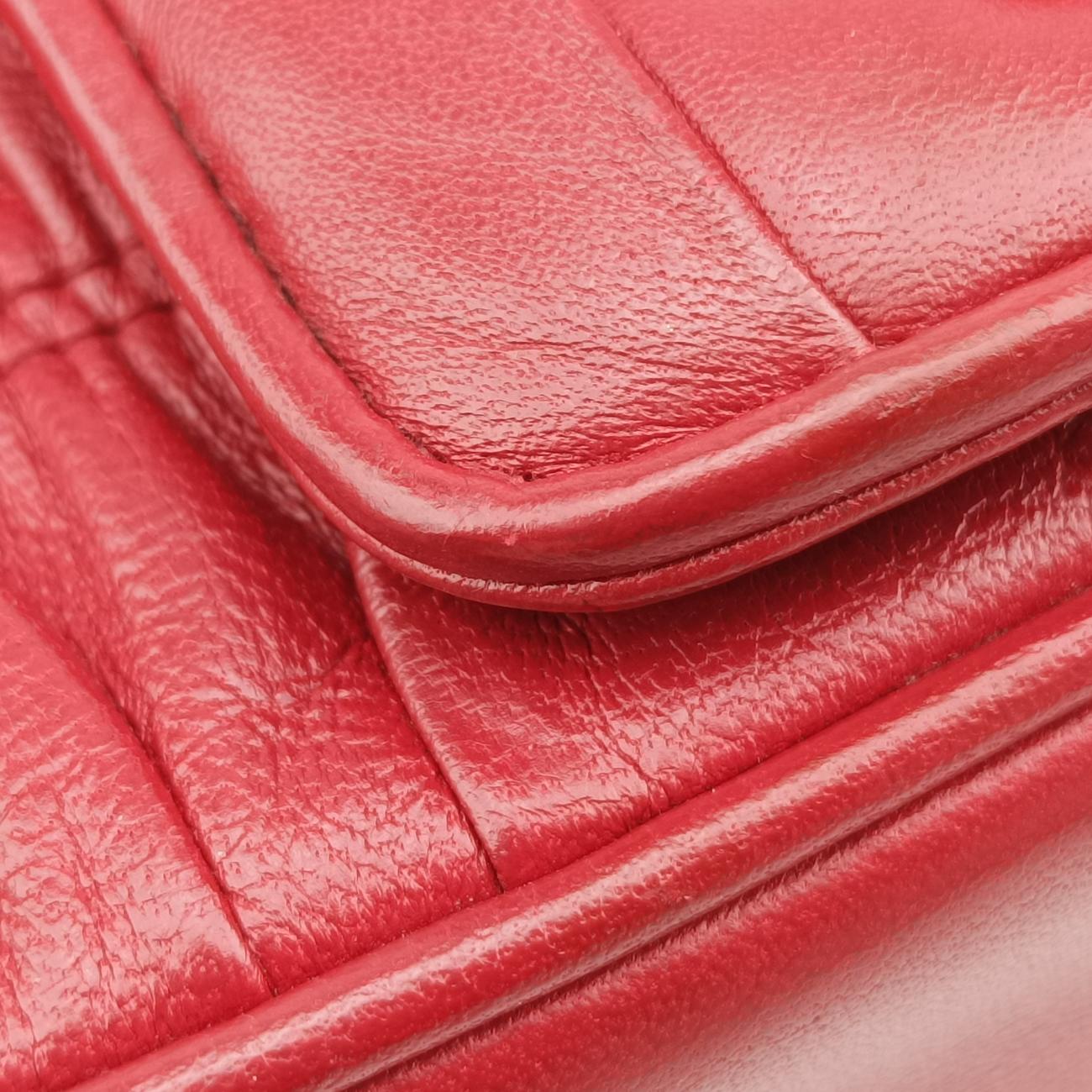 Nappa GaufreRedlambskin1BD140197/Bナッパ ゴーフルレッドラムスキン1BD140197/B