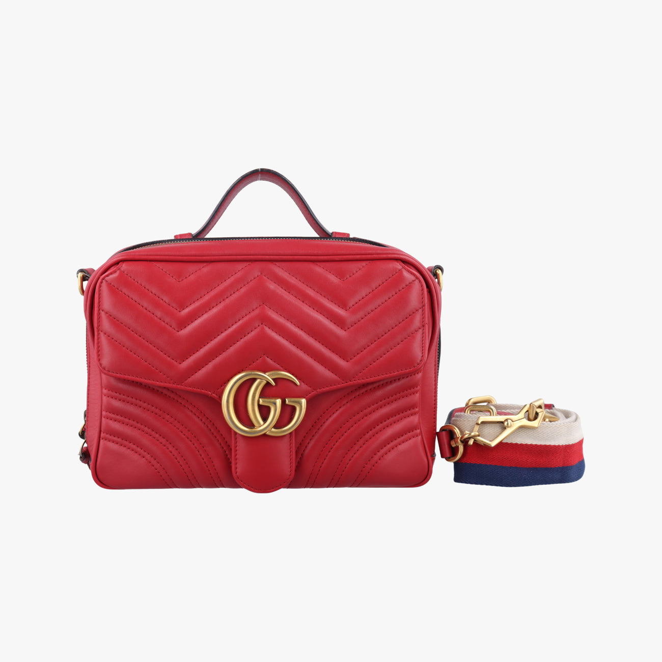 GG MarmontRedLeather498100C022796444GGマーモントレッドレザー498100C022796444