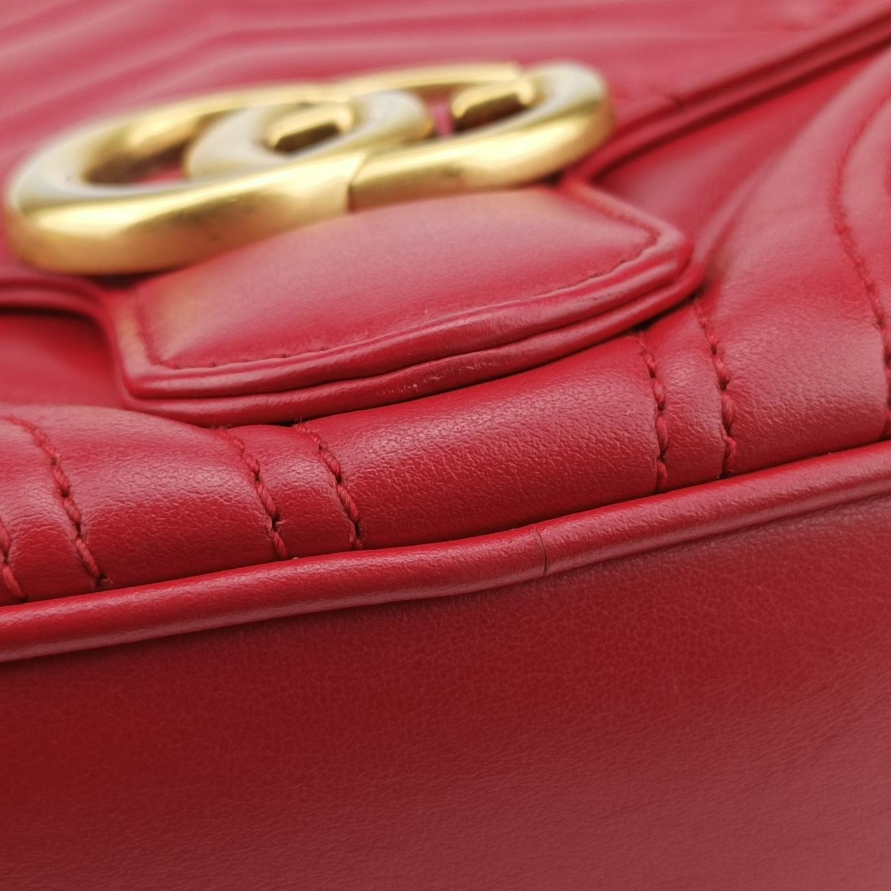 GG MarmontRedLeather498100C022796444GGマーモントレッドレザー498100C022796444
