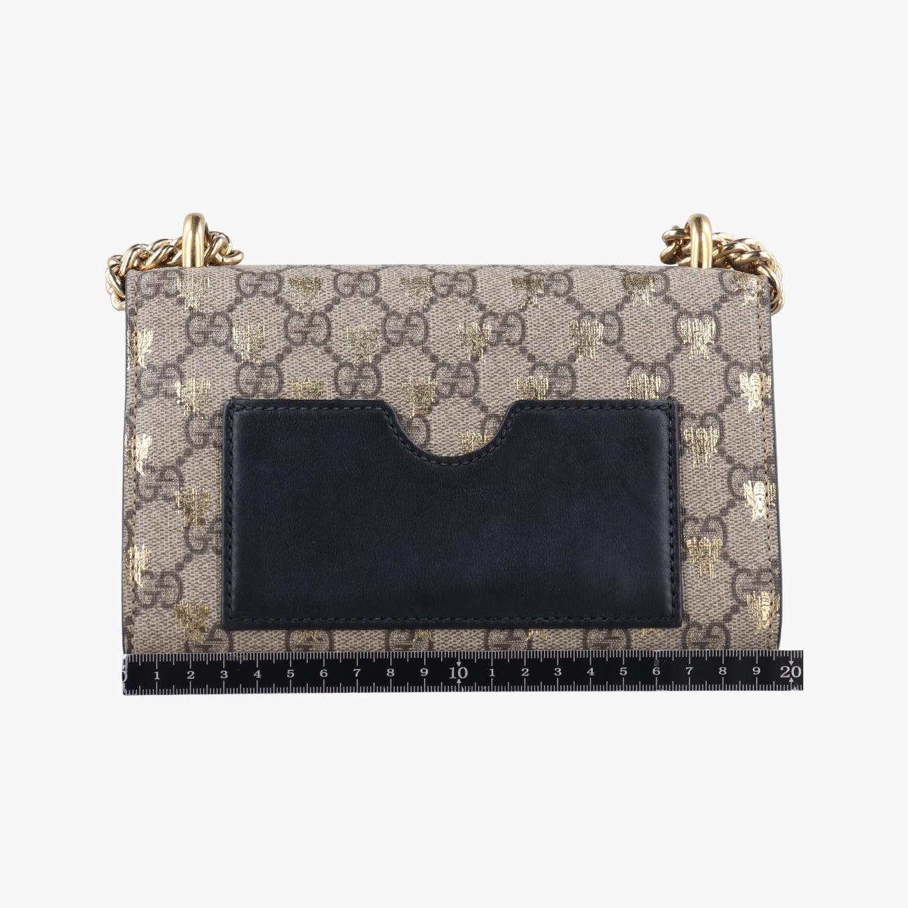 PadlockBeige x GoldenPVC coated canvas409487G029807862パドロックベージュ×ゴールドPVCコーティングキャンバス409487G029807862