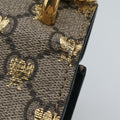 PadlockBeige x GoldenPVC coated canvas409487G029807862パドロックベージュ×ゴールドPVCコーティングキャンバス409487G029807862