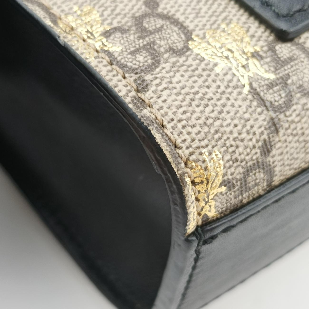 PadlockBeige x GoldenPVC coated canvas409487G029807862パドロックベージュ×ゴールドPVCコーティングキャンバス409487G029807862