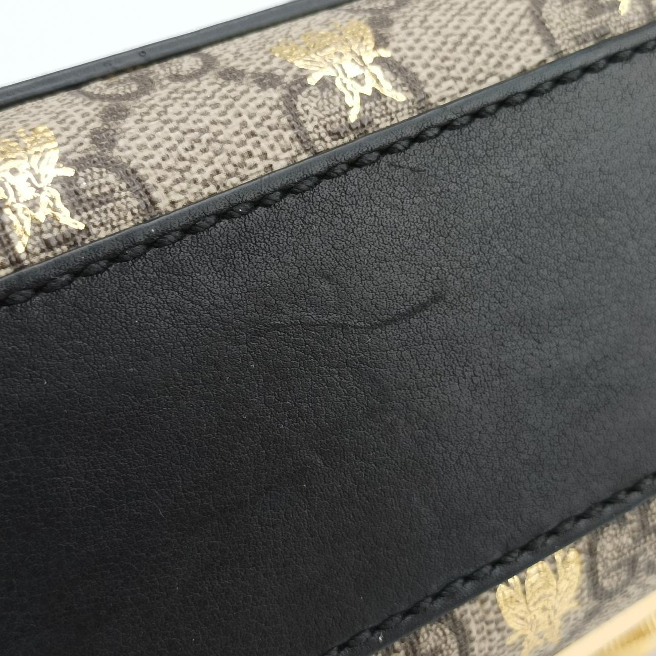 PadlockBeige x GoldenPVC coated canvas409487G029807862パドロックベージュ×ゴールドPVCコーティングキャンバス409487G029807862