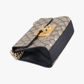 PadlockBeige x GoldenPVC coated canvas409487G029807862パドロックベージュ×ゴールドPVCコーティングキャンバス409487G029807862
