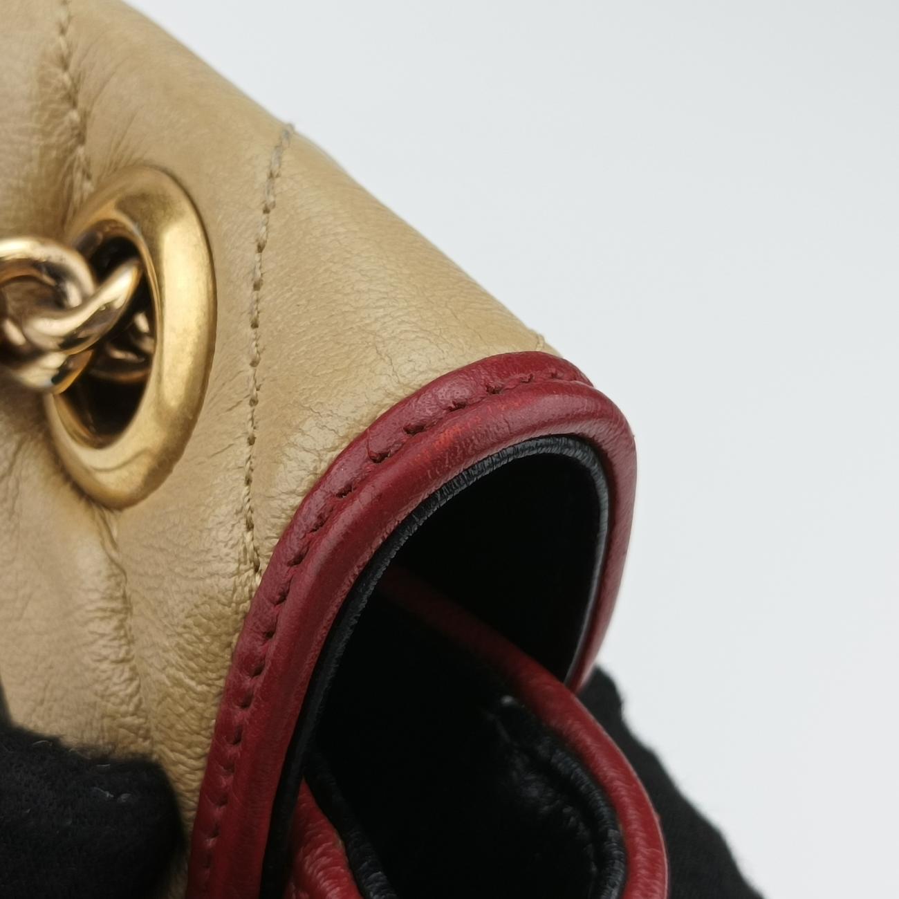 GG MarmontBlack x Beige x RedLeather443497C029517078GGマーモントブラック×ベージュ×レッドレザー443497C029517078