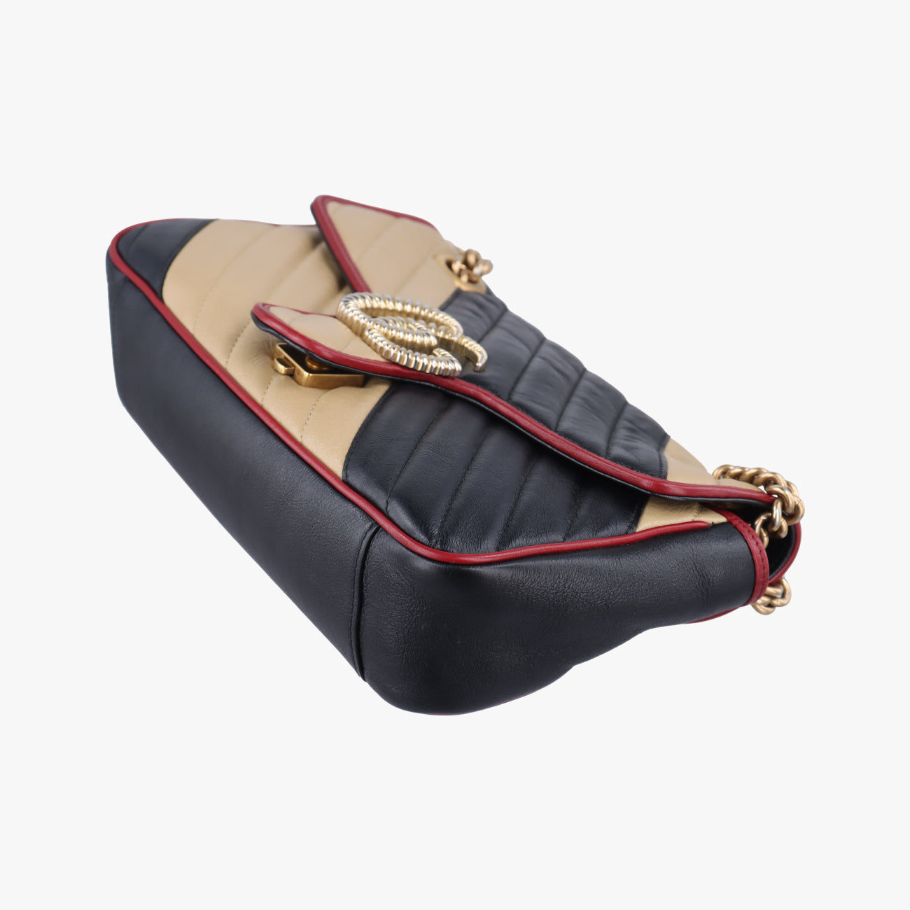 GG MarmontBlack x Beige x RedLeather443497C029517078GGマーモントブラック×ベージュ×レッドレザー443497C029517078
