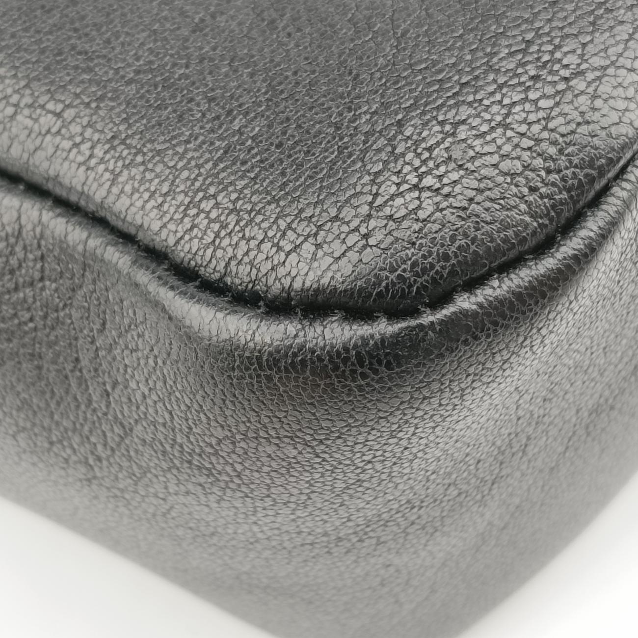 PARIS fringeBlackLeather470299FLY470299.1217パリ フリンジブラックレザー470299FLY470299.1217