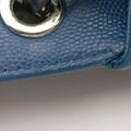 Chevron Caviar Small CC FlapBlueleatherA9377323779045シェブロンキャビアスモールCCフラップブルーレザーA9377323779045