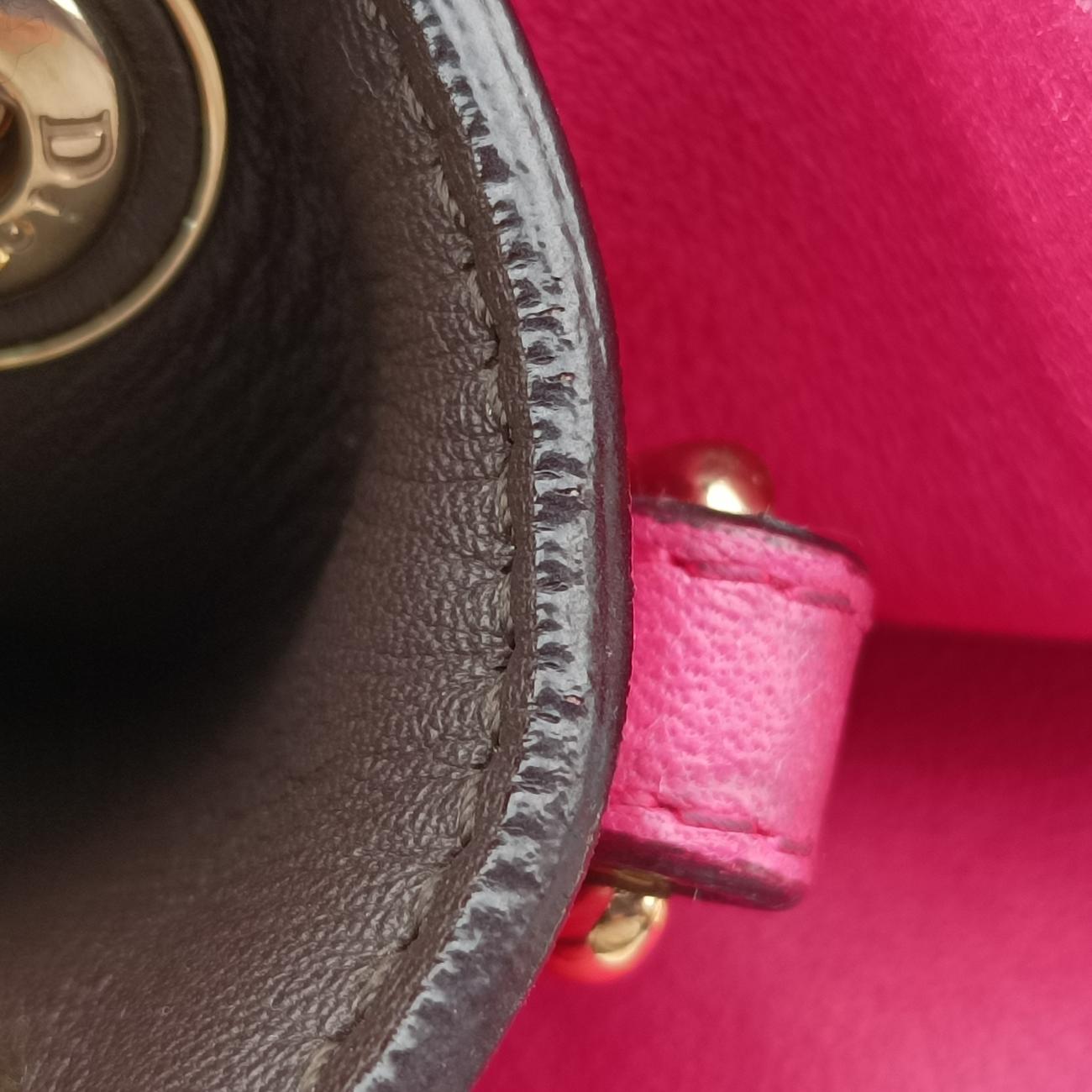 DiorissimoBrown×RoseLeather 19-MA-1122ディオリッシモブラウン×ローズレッドレザー 19-MA-1122