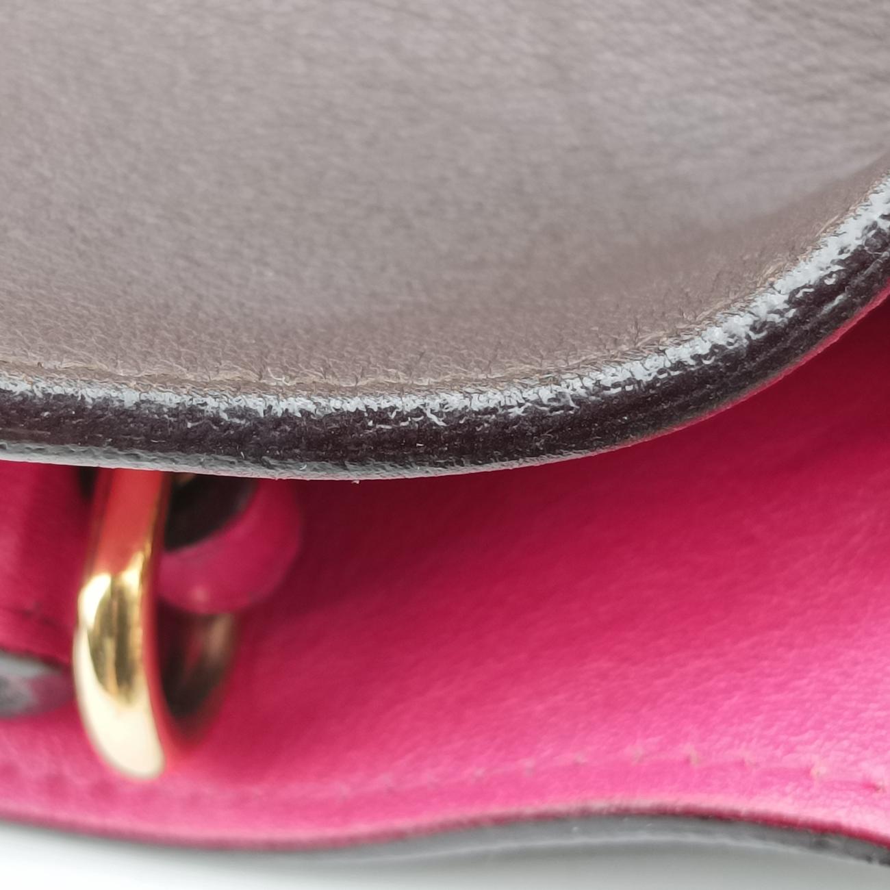 DiorissimoBrown×RoseLeather 19-MA-1122ディオリッシモブラウン×ローズレッドレザー 19-MA-1122
