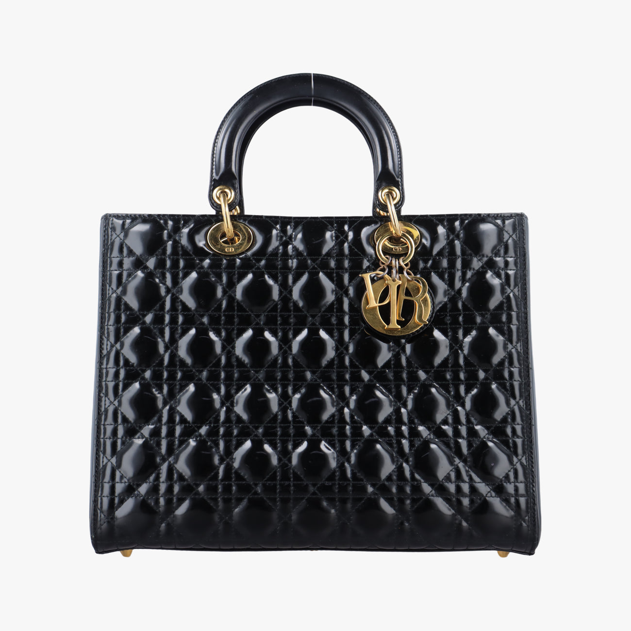 Lady DiorBlackPatent15-BO-1110 Cレディディオールブラックパテント15-BO-1110 C
