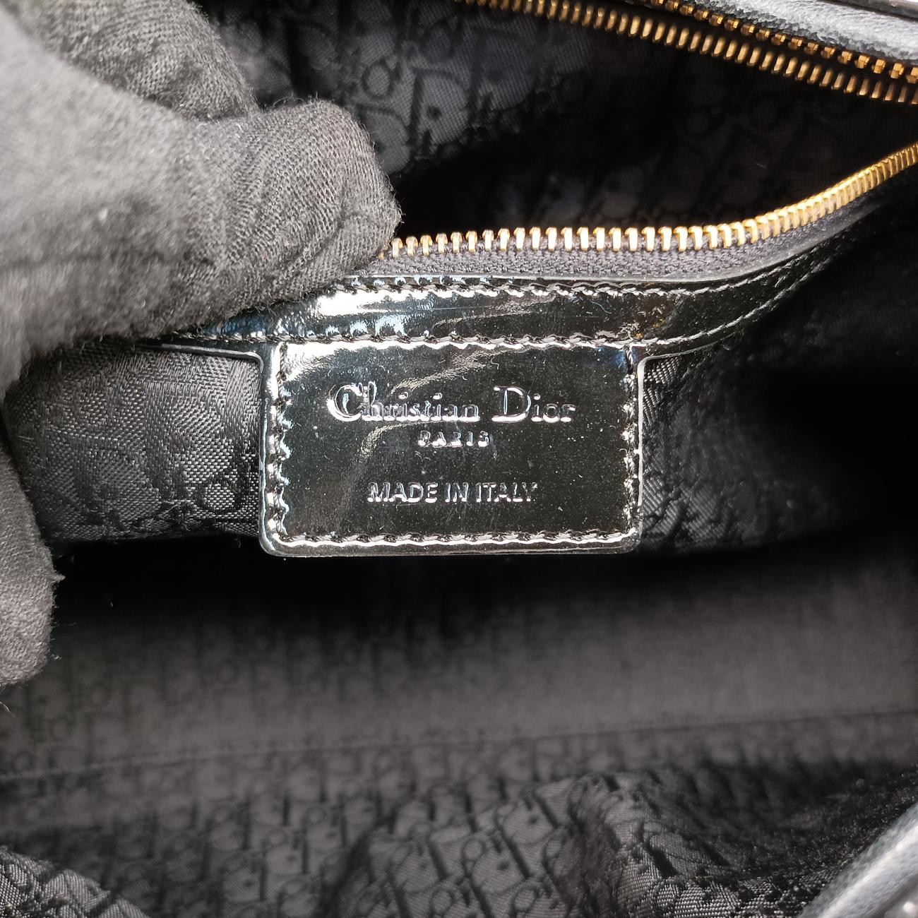 Lady DiorBlackPatent15-BO-1110 Cレディディオールブラックパテント15-BO-1110 C