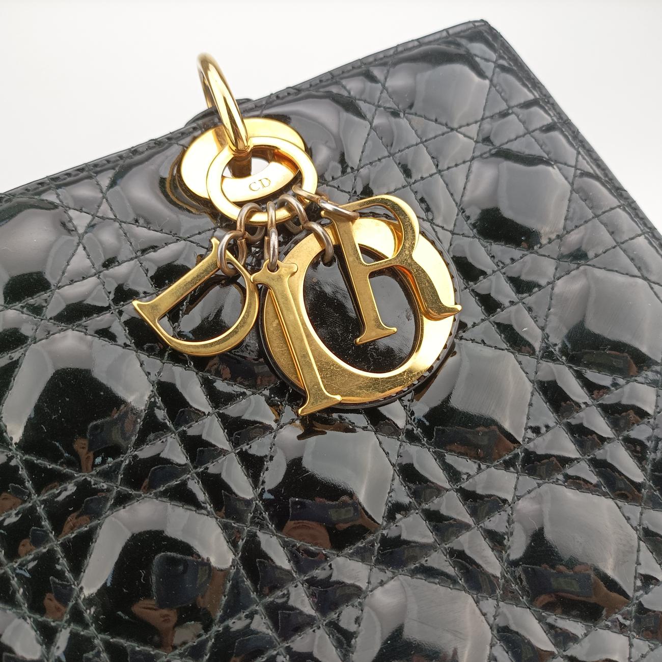 Lady DiorBlackPatent15-BO-1110 Cレディディオールブラックパテント15-BO-1110 C
