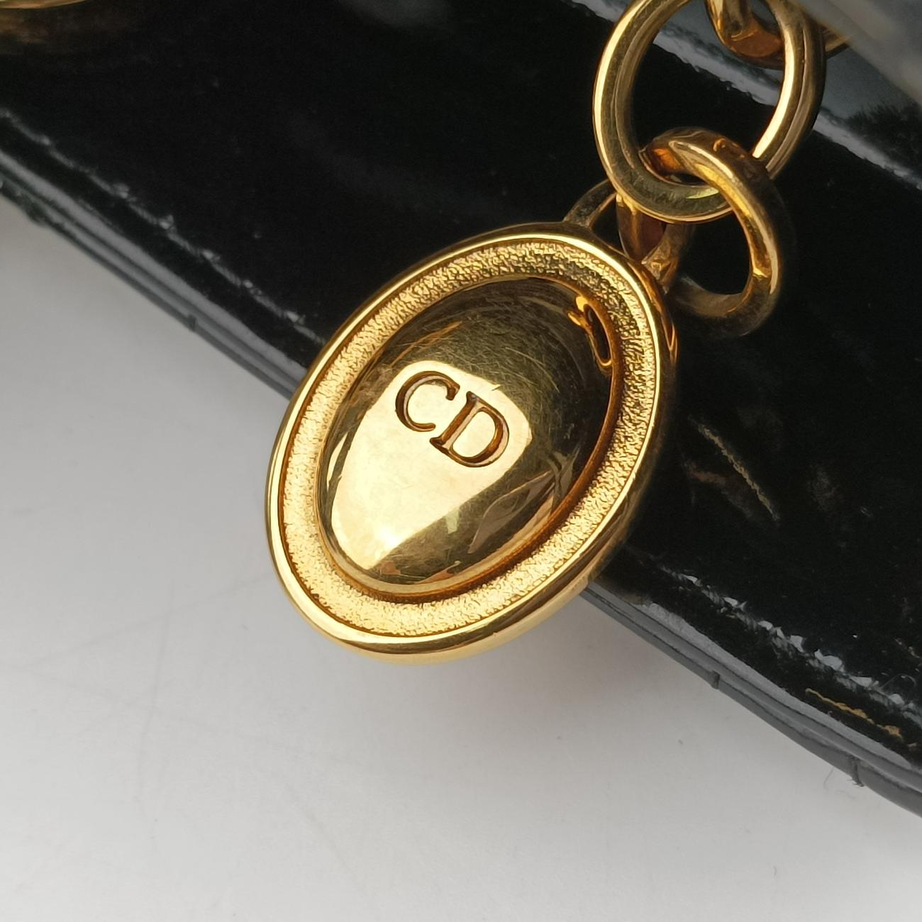 Lady DiorBlackPatent15-BO-1110 Cレディディオールブラックパテント15-BO-1110 C