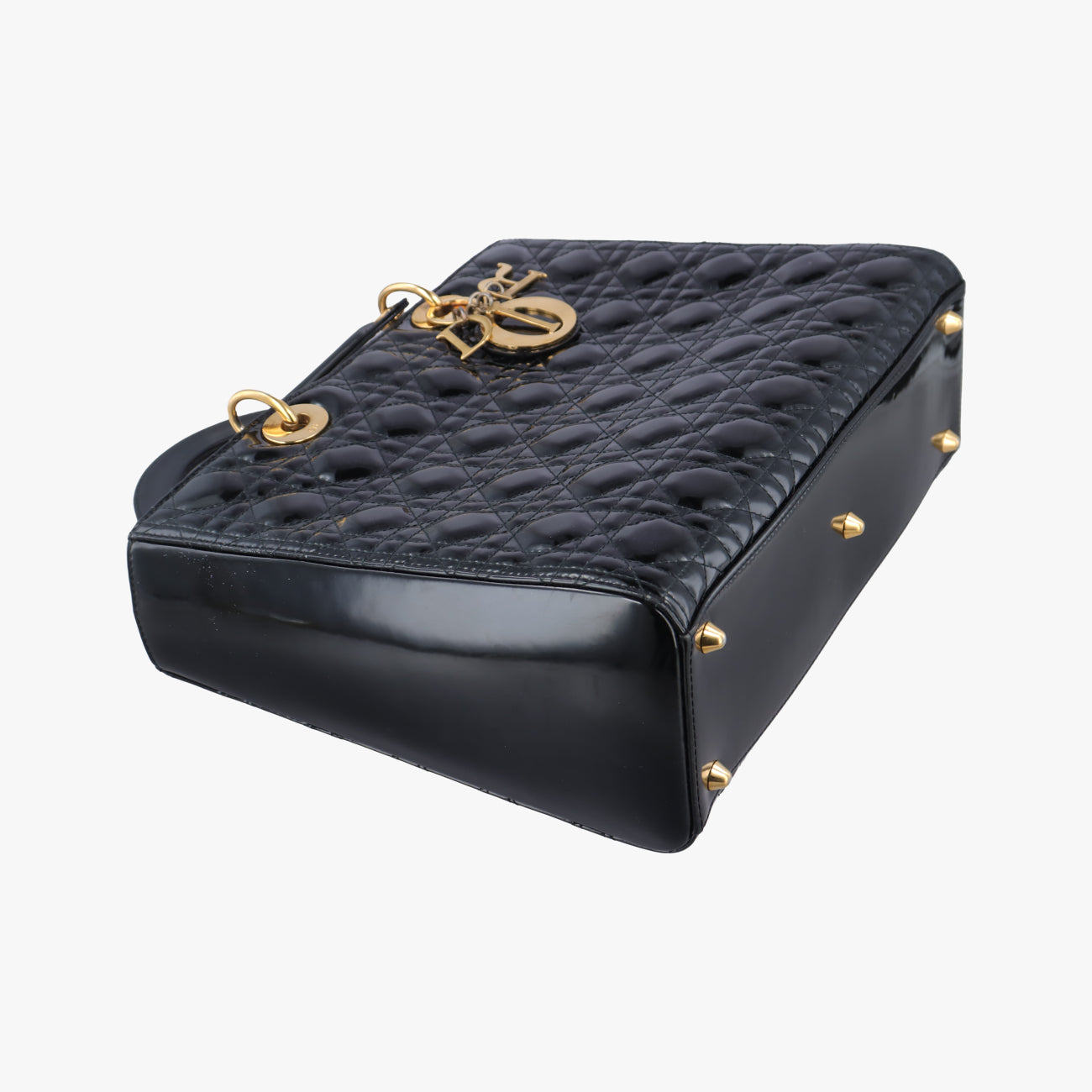 Lady DiorBlackPatent15-BO-1110 Cレディディオールブラックパテント15-BO-1110 C