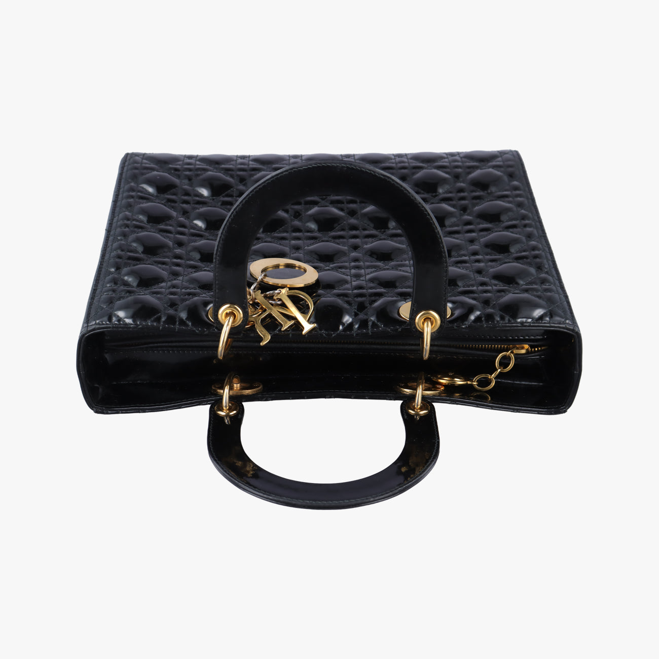 Lady DiorBlackPatent15-BO-1110 Cレディディオールブラックパテント15-BO-1110 C