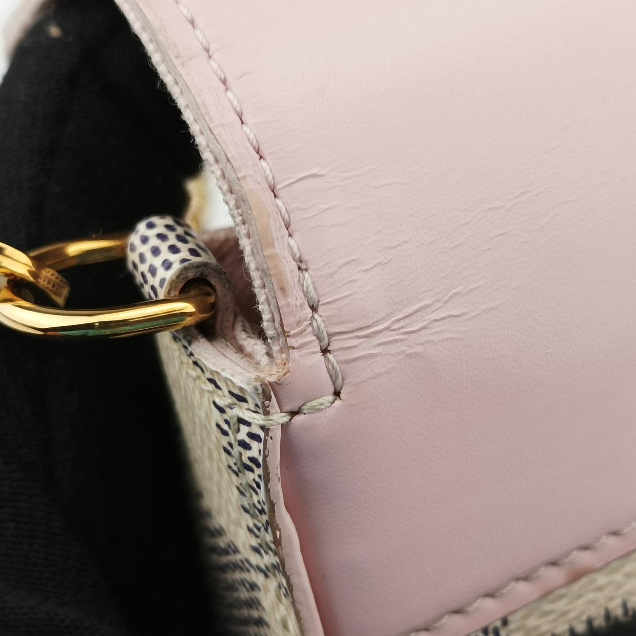 Pochette FeLICIEAZUR×Eau De RoseDamier CanvasN60235MI1148ポシェットフェリシーGMアズール×オードローズダミエキャンバスN60235MI1148