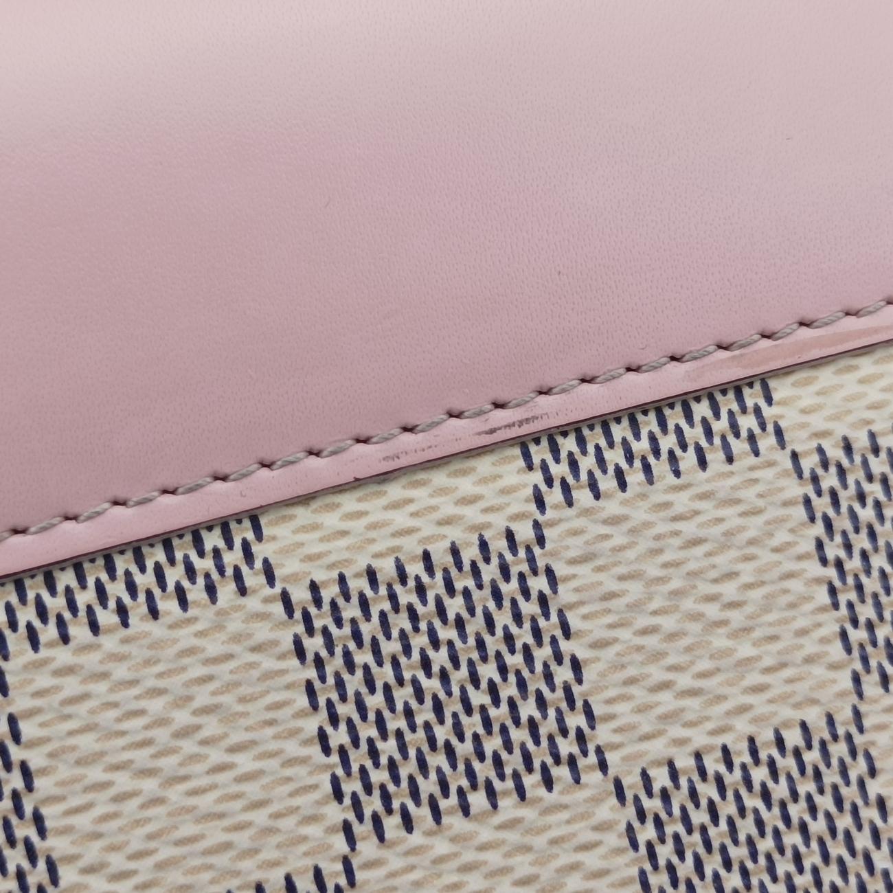 Pochette FeLICIEAZUR×Eau De RoseDamier CanvasN60235MI1148ポシェットフェリシーGMアズール×オードローズダミエキャンバスN60235MI1148