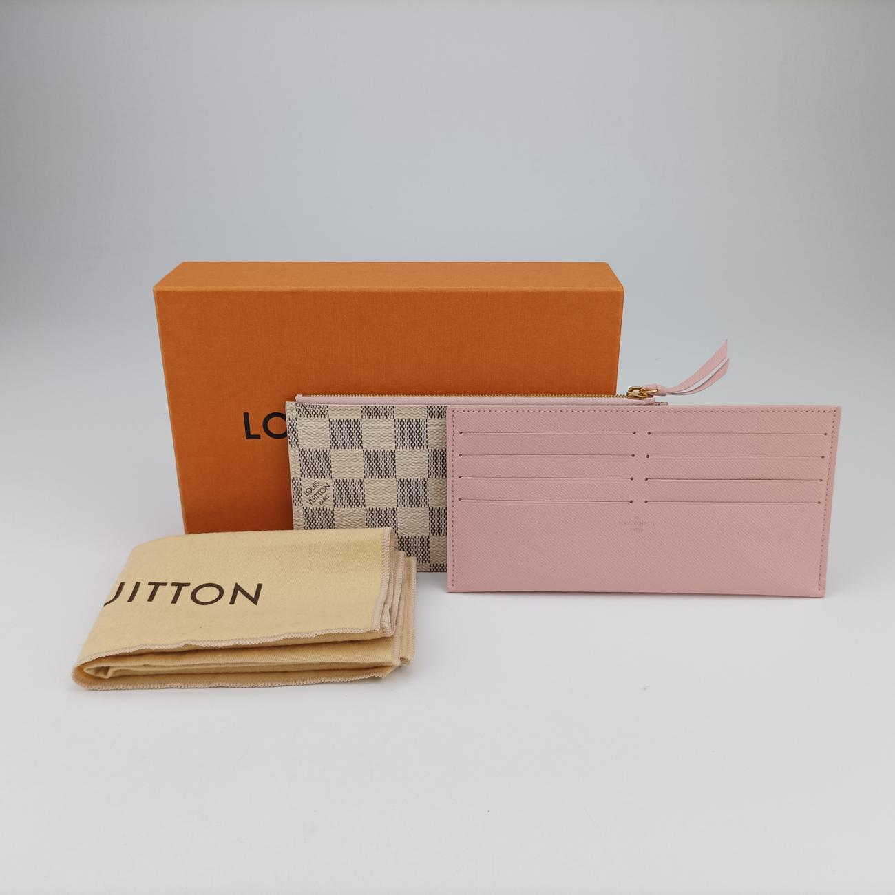 Pochette FeLICIEAZUR×Eau De RoseDamier CanvasN60235MI1148ポシェットフェリシーGMアズール×オードローズダミエキャンバスN60235MI1148