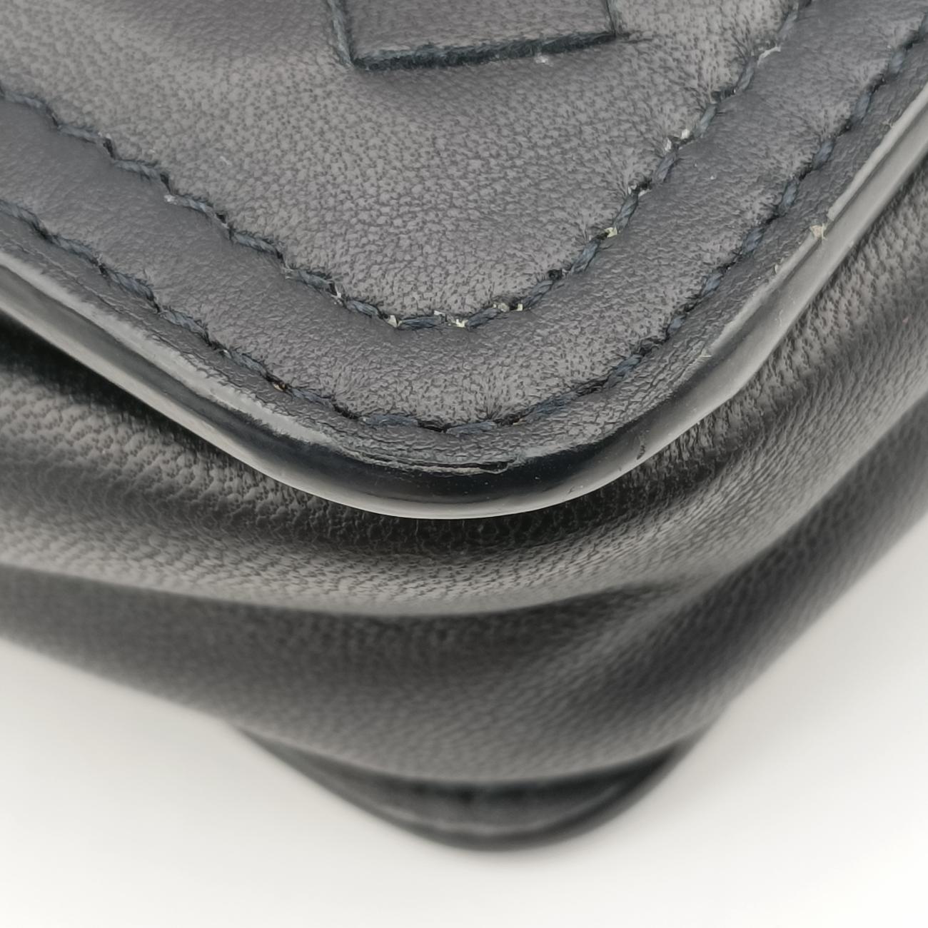 IntrecciatoBlue x Navy x BlacklambskinB06104607Bイントレチャートブルー×ネイビー×ブラックラムスキンB06104607B