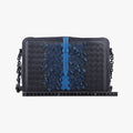 IntrecciatoBlue x Navy x BlacklambskinB06104607Bイントレチャートブルー×ネイビー×ブラックラムスキンB06104607B